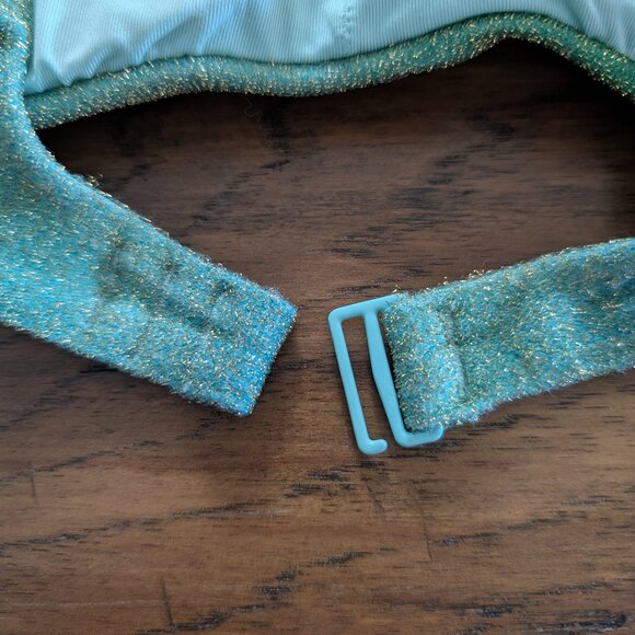 aerie sparkle cheeky scoop bikini green size small - Picture 15 of 16